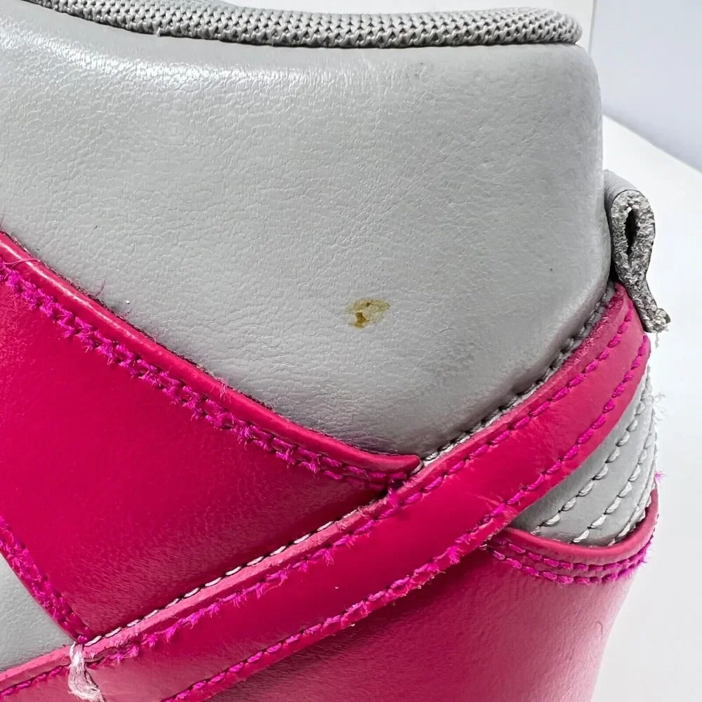 Nike Dunk Sky High Medium Grey Fuchsia 528899-001 2012 Size 9 Hidden Wedge